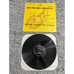 Ragtime Cowboy Moe Honky Tonk Piano & Banjo with Rhythm 262 Vinyl LP 1960 Hudson
